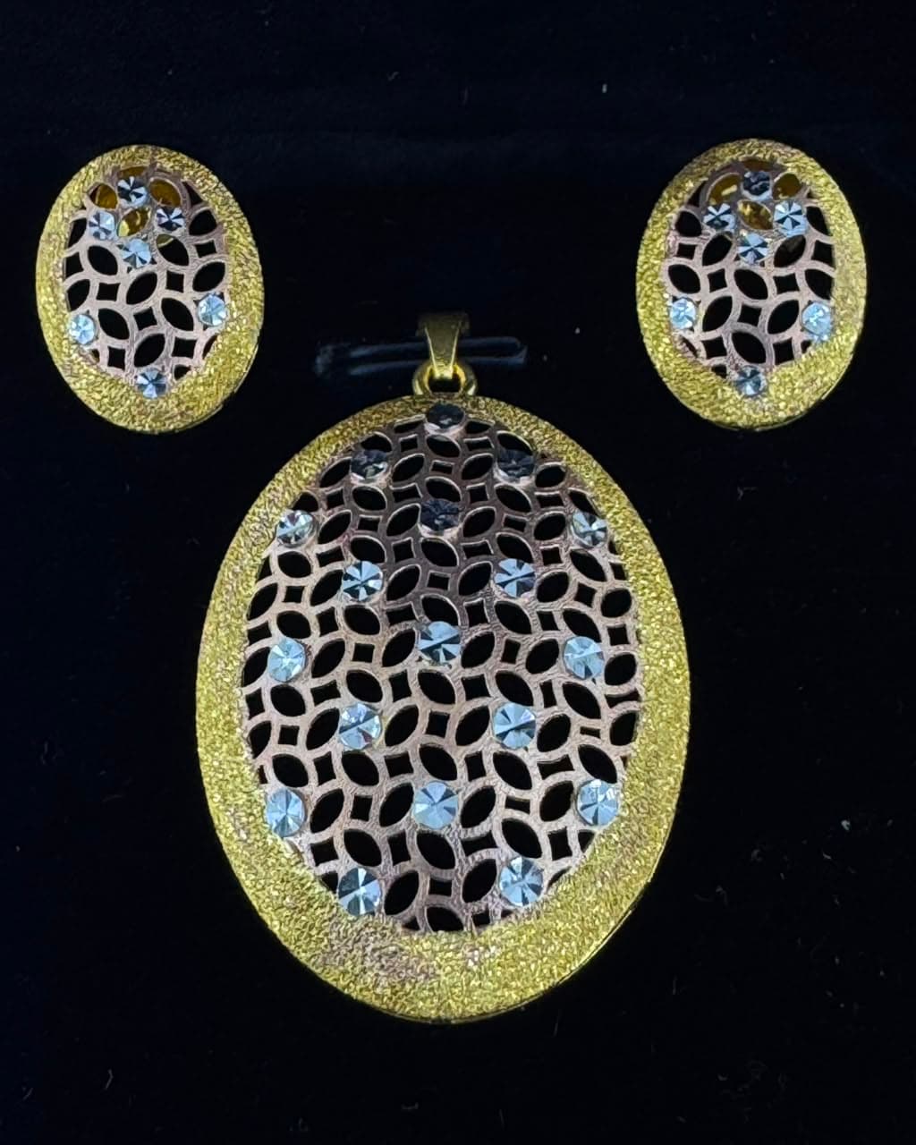 22K Lattice Glow Tricolor Set - 22K purity gold 10.92